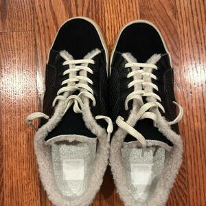 Perfect condition ZANTEL Dolce vita faux fur slip on sneakers